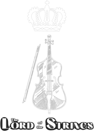 Nadruk Lord of the Strings - contrabass white - Przód