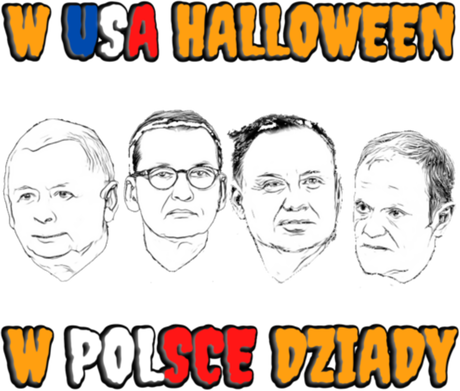 Nadruk Uwaga Humor! Polskie Dziady - Przód