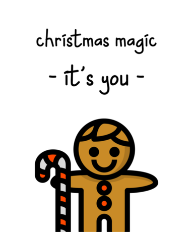 Nadruk Christmas magic - Przód