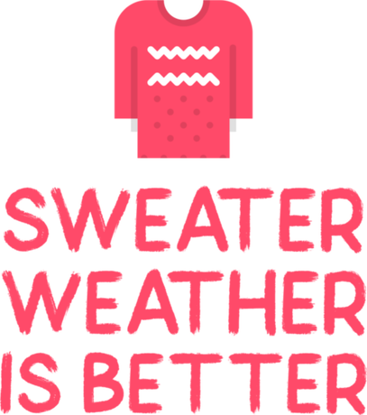Nadruk Sweater weather - Przód